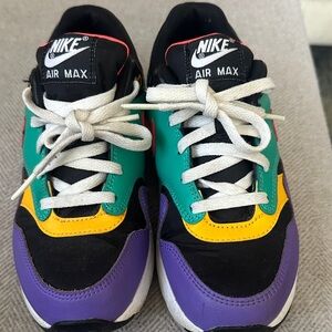 Nike Air Max Kids Sneakers - Black, Green, Yellow, Purple